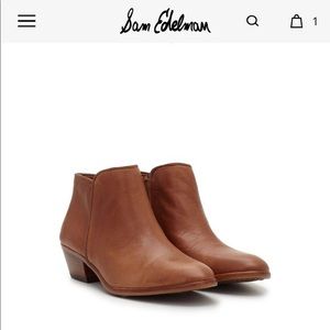 8.5W Sam Edelman Saddle Brown Petty Booties